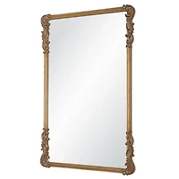 Antique Gold Vintage Rectangular Wall Mirror