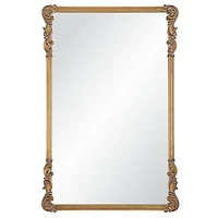 Antique Gold Vintage Rectangular Wall Mirror