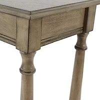 Antique Brown Rectangular Console Table