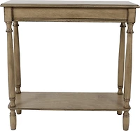 Antique Brown Rectangular Console Table