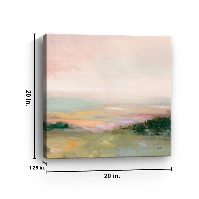 Dark Glowing Valley Canvas Art Print