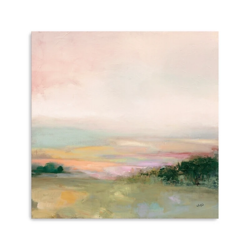 Dark Glowing Valley Canvas Art Print, 40x40 in.