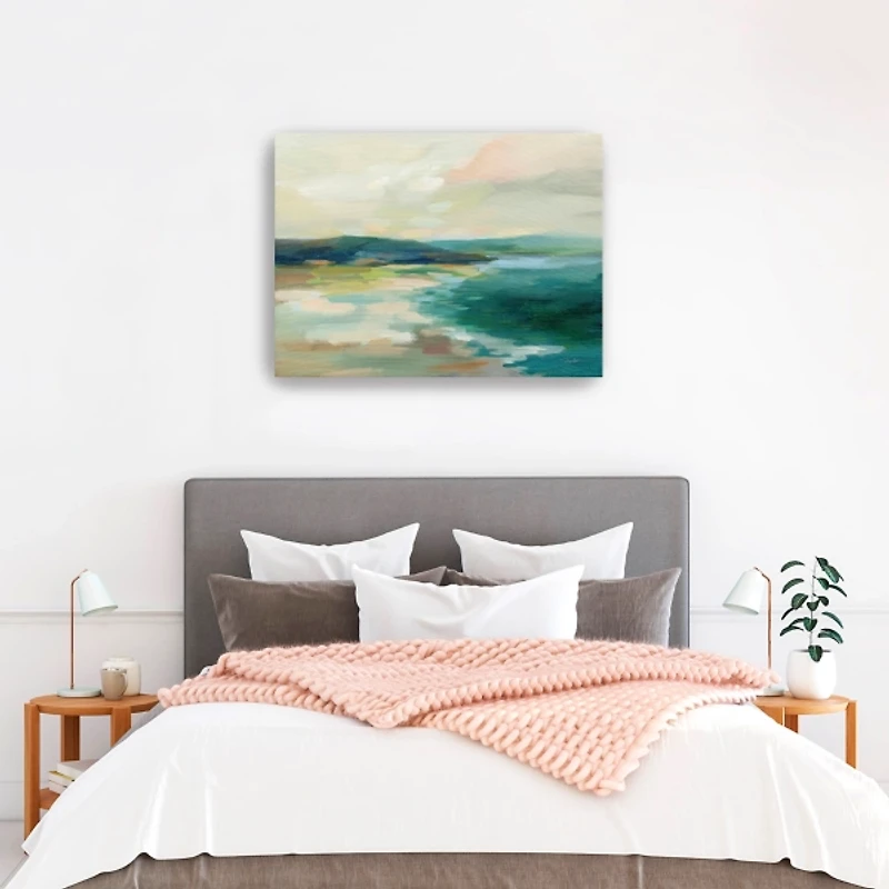 Pastel Lake Canvas Art Print, 40x30 in.