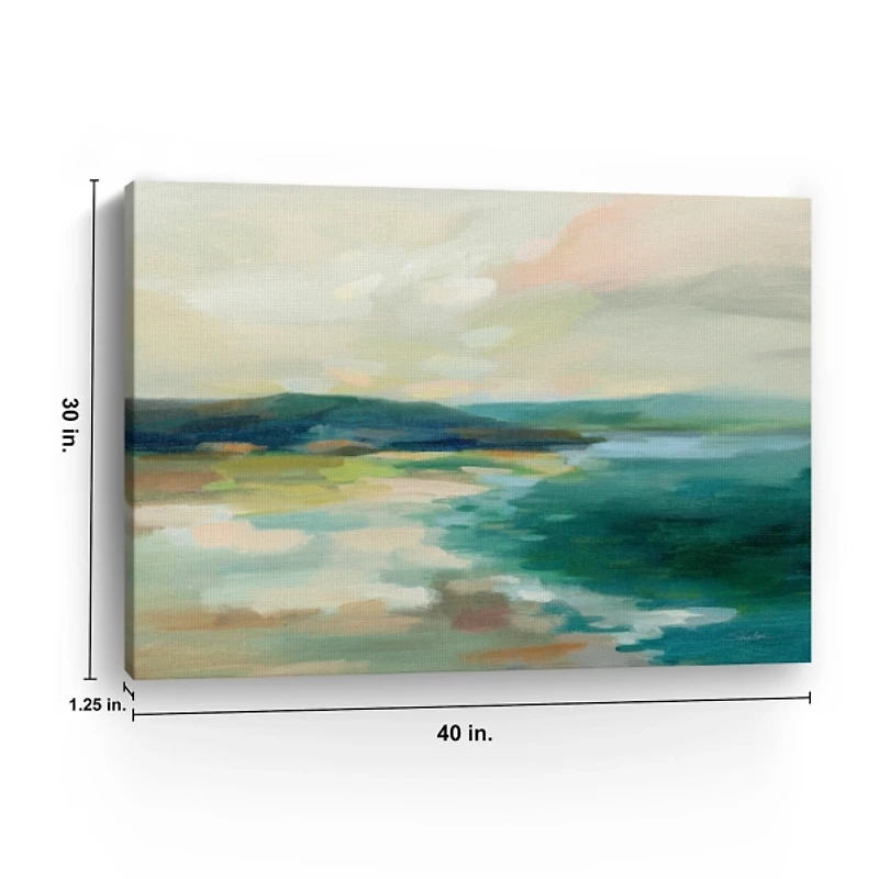 Pastel Lake Canvas Art Print, 40x30 in.