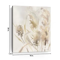 Light Pampas Grasses Canvas Art Print, 16x20 in.