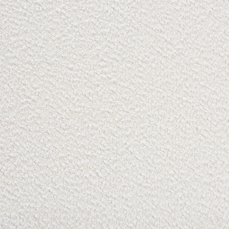 Ivory Boucle & Wood Frame Accent Chair