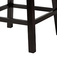 Beige Tufted Seat Swivel Counter Stools, Set of 2