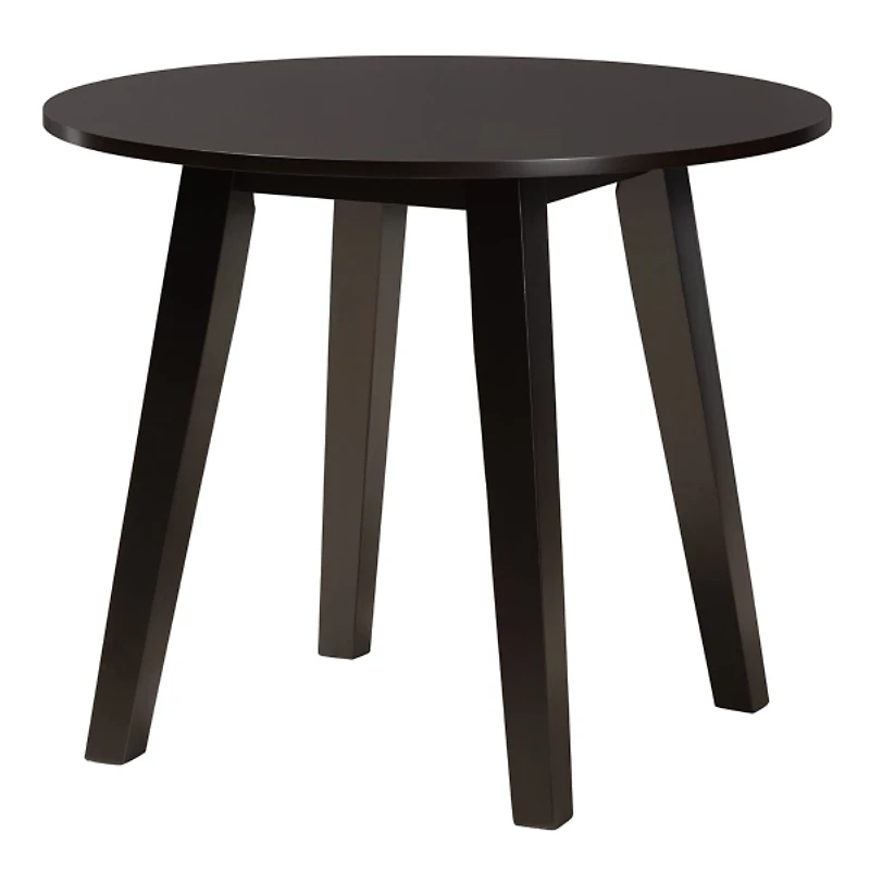 Classic Black Round Wood 5-pc. Dining Set