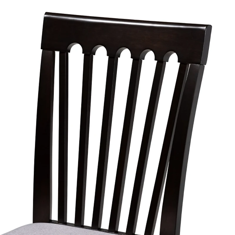 Classic Black Round Wood 5-pc. Dining Set