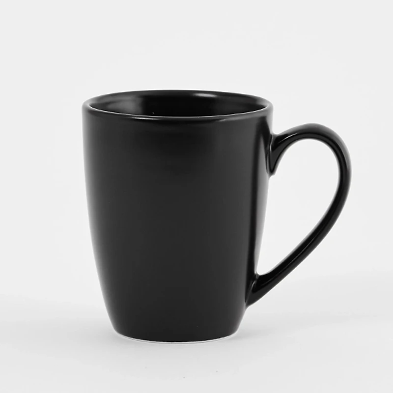 Black Semi Matte Modern 16-pc. Dinnerware Set