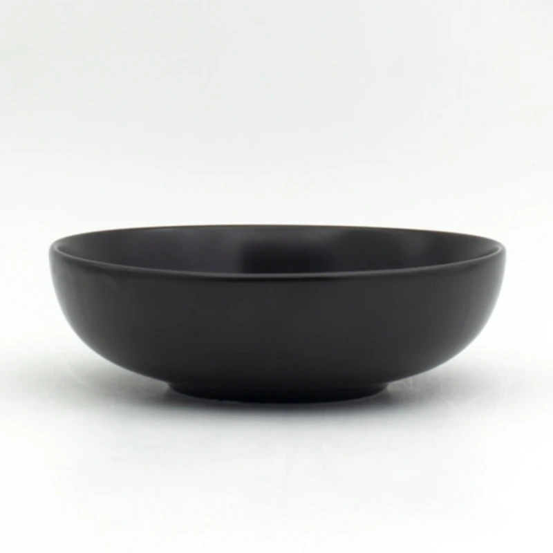 Black Semi Matte Modern 16-pc. Dinnerware Set