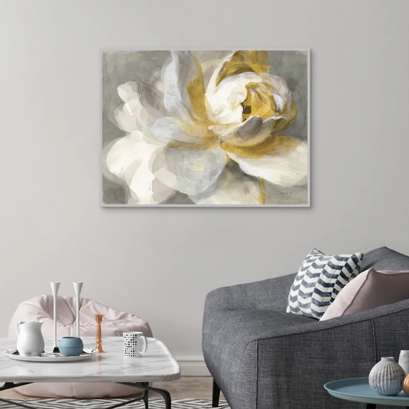 Abstract Rose Framed Canvas Art Print