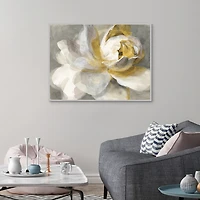 Abstract Rose Framed Canvas Art Print