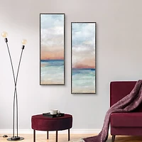 Serene Scene Framed Canvas Art Prints, Set of 2