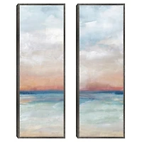 Serene Scene Framed Canvas Art Prints, Set of 2