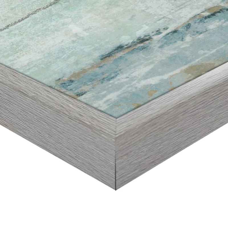 Seafoam Framed Canvas Art Prints, Set of 2