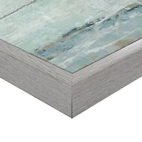 Seafoam Framed Canvas Art Prints, Set of 2