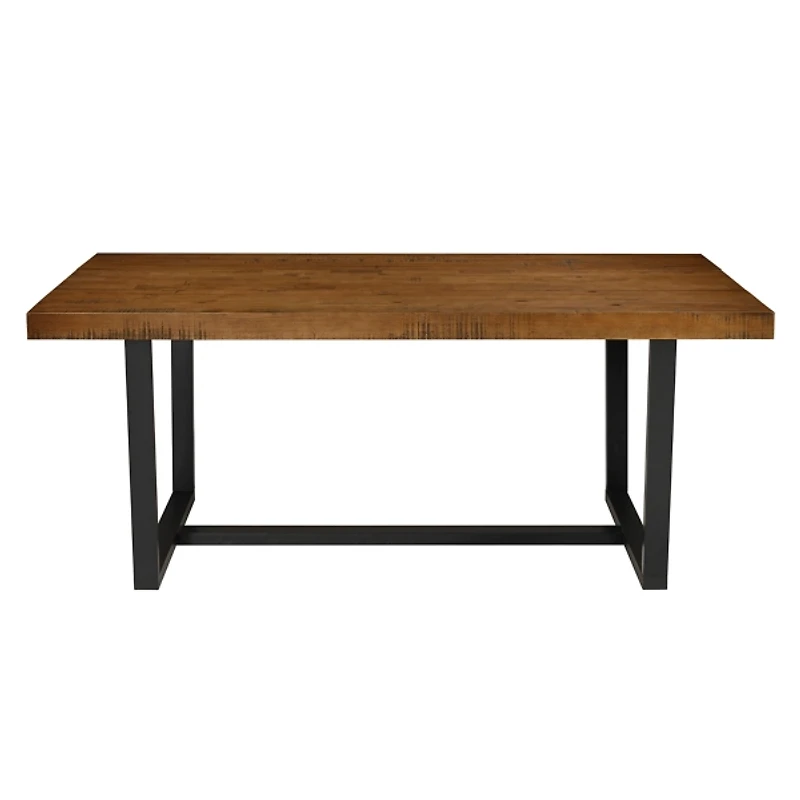 Rustic Oak Wood Dining Table