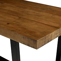 Rustic Oak Wood Dining Table