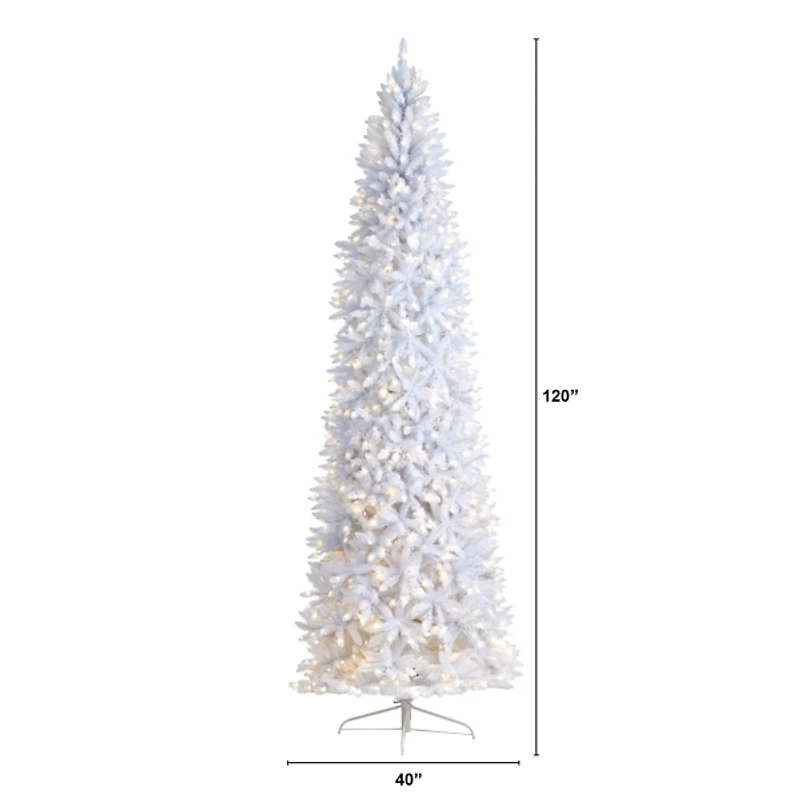 10 ft. Pre-lit White Pine Christmas Tree