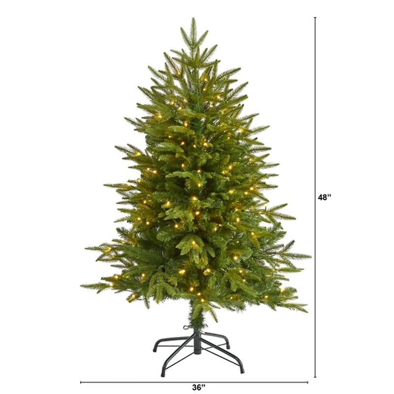 4 ft. Pre-lit Fir Christmas Tree
