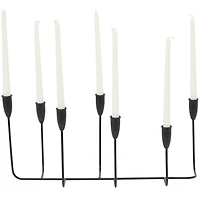 Black Metal Taper Candle Holder Runner