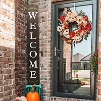 Natural Welcome Laurel Porch Board