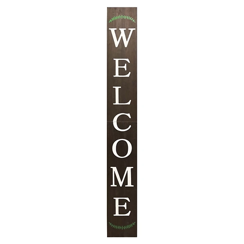 Natural Welcome Laurel Porch Board
