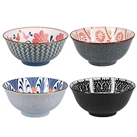 Multi Patterned Ceramic 8-pc. Bowl Set