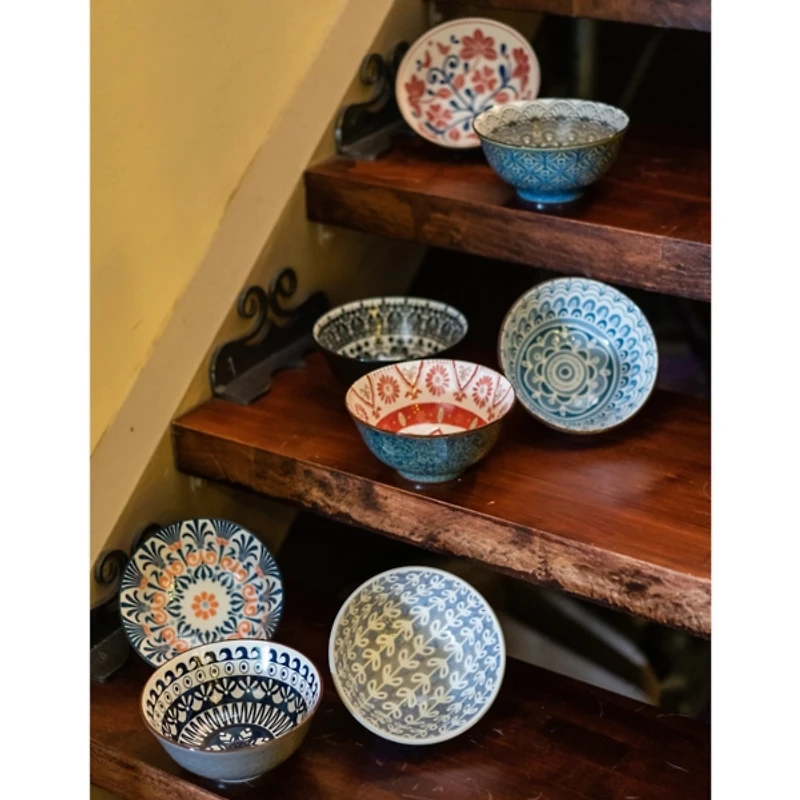 Multi Patterned Ceramic 8-pc. Bowl Set