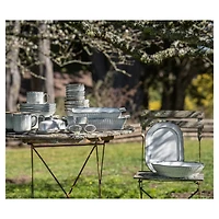 Cream Scalloped Clay 2-pc. Serveware Set