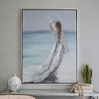 Lady of the Ocean Framed Canvas Art Print