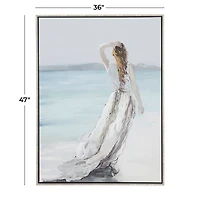 Lady of the Ocean Framed Canvas Art Print