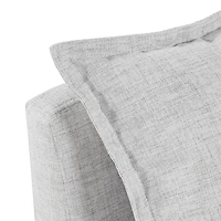 Silver Gray Modular Corner Accent Chair