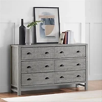 Arden Gray Wood 6-Drawer Dresser