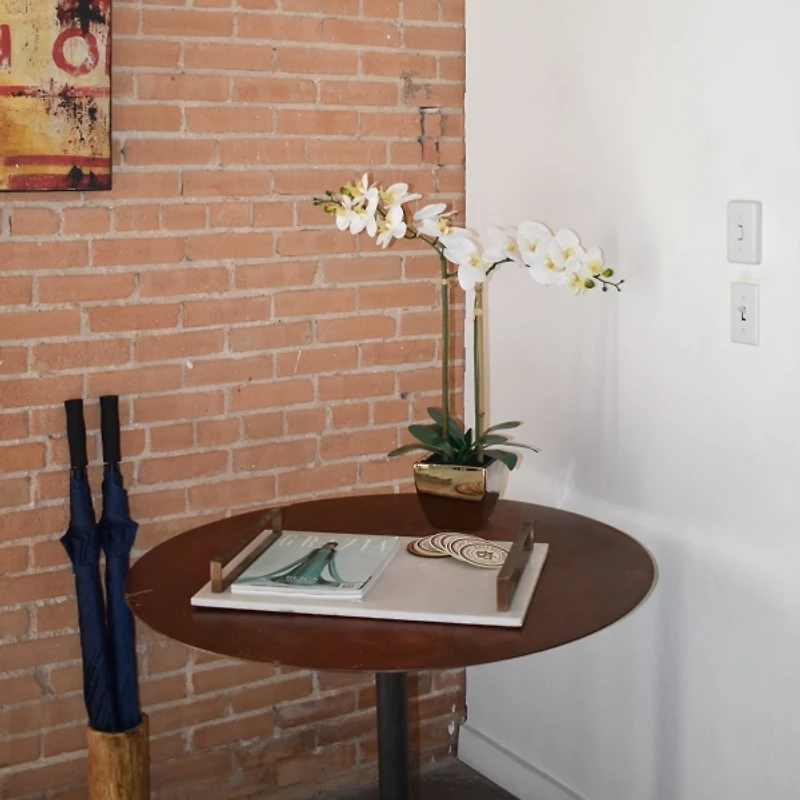 Orchid Arrangement in Gold Pot