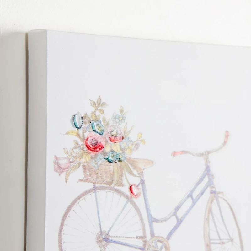 Spring Bicycles Canvas Art Prints, Set of 2