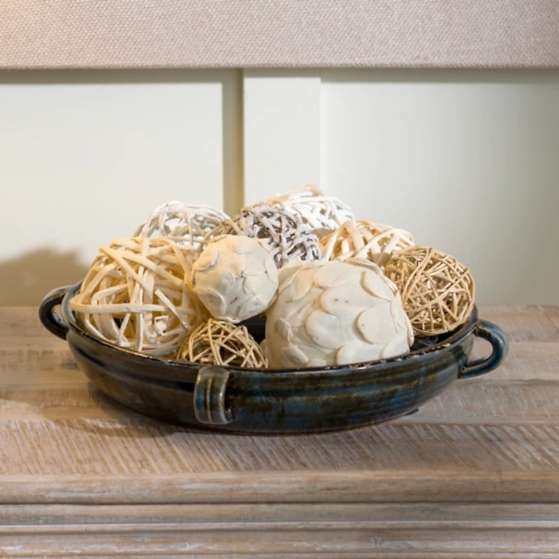 Denim Blue Ceramic Decorative Bowl