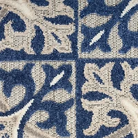 Aloha Blue Geometric Indoor/Outdoor Area Rug