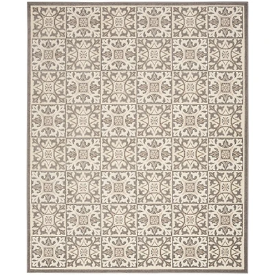 Aloha Ivory Geometric Indoor/Outdoor Area Rug