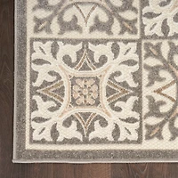 Aloha Ivory Geometric Indoor/Outdoor Rug, 7x10