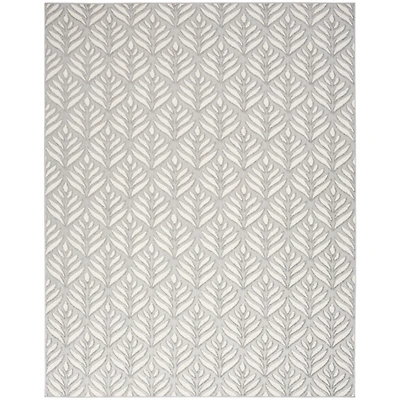 Aloha Ash Botanical Indoor/Outdoor Area Rug, 9x12