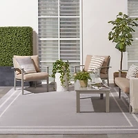 Bordered Indoor/Outdoor Area Rug