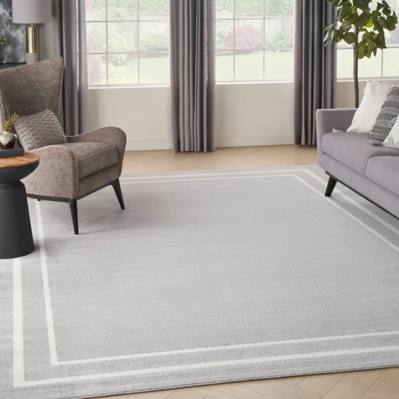 Bordered Indoor/Outdoor Area Rug