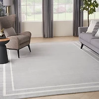 Bordered Indoor/Outdoor Area Rug