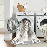 Blue Linear Sphere Washable Runner, 2x10