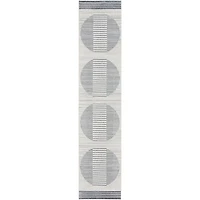 Blue Linear Sphere Washable Runner, 2x10