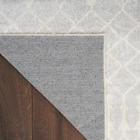 Light Gray Moroccan Washable Runner
