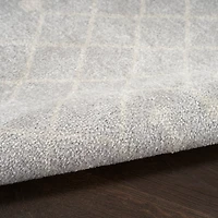 Light Gray Moroccan Washable Runner