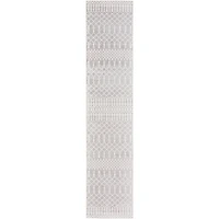Light Gray Moroccan Washable Runner